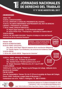 AFICHE Jornadas Nacionales de derEcho de Trabajo 02